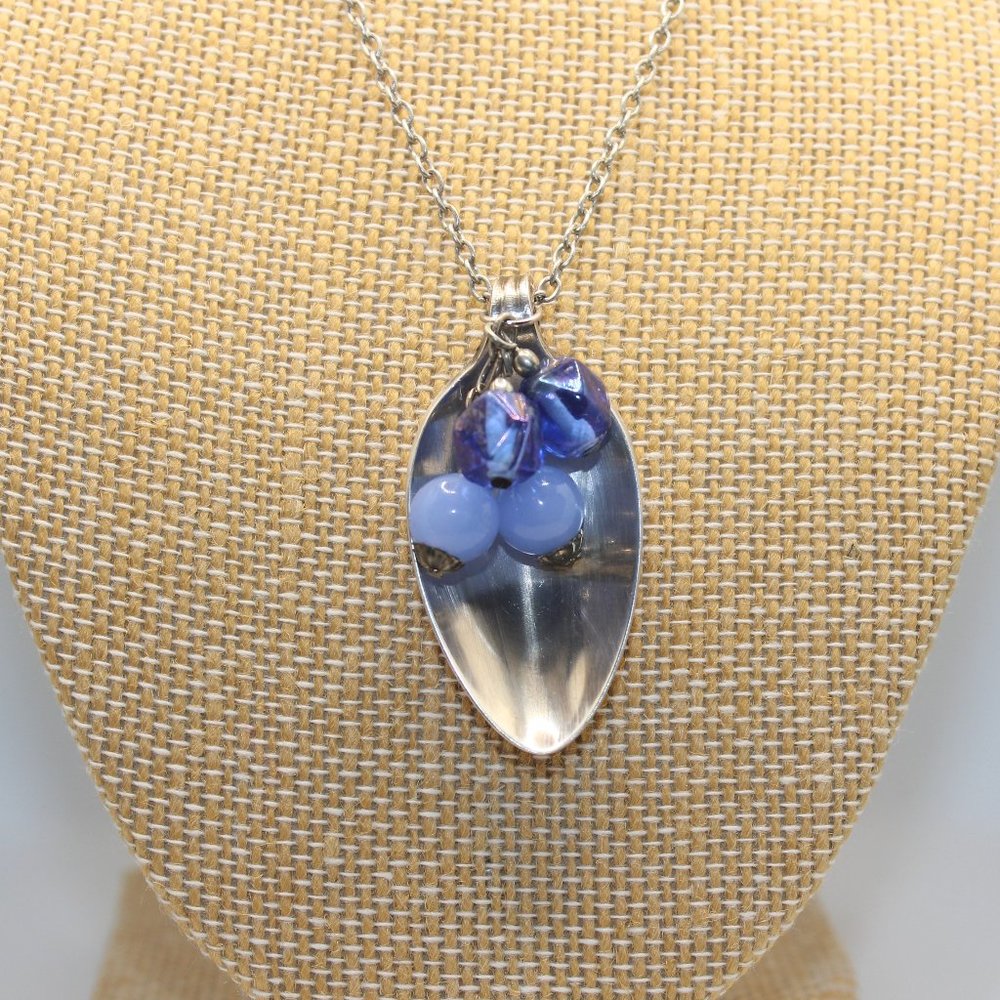 Handmade Spoon Pendant Up Cycled Necklace